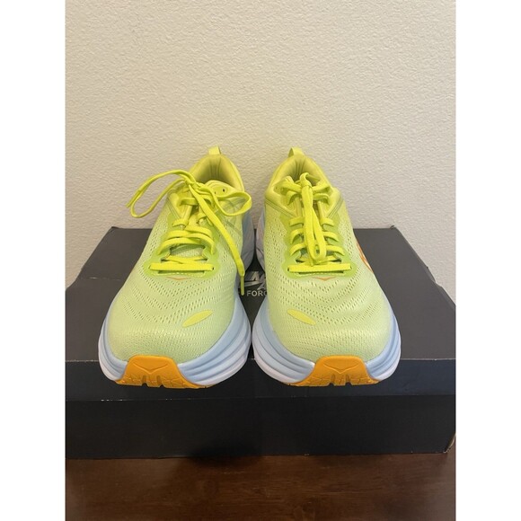 NEW HOKA ONE BONDI 8 Size 10.5 RUNNER YELLOW AUTHENTIC TRAINER RUNNING 2023 - Picture 5 of 5